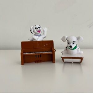 Vintage Disney 101 Dalmatians Piano & Conductor Wind-Up Toys Set